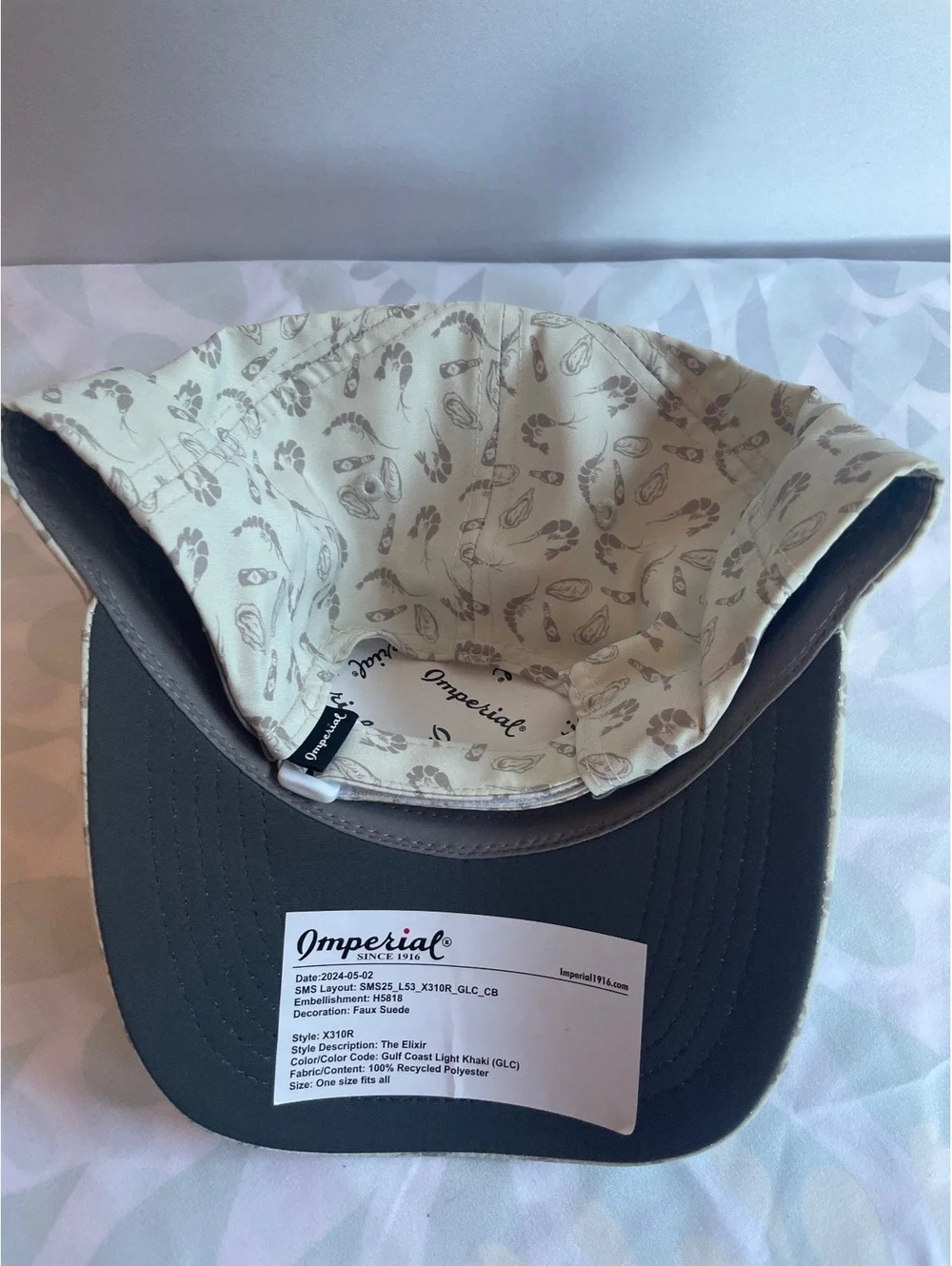 Imperial Money Hill Country Club Louisiana Golf Hat Shrimp Steak Tabasco New